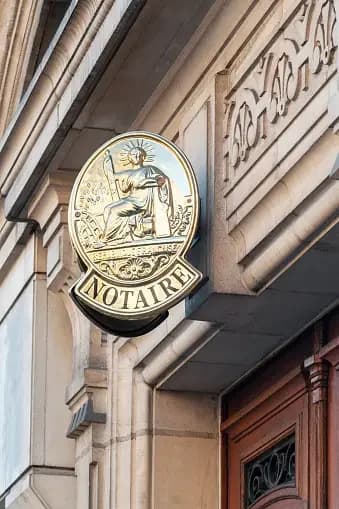 Panneau notaire